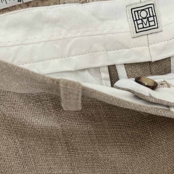 TOTEME Linen wide-leg pants - M/L (40) - Picture 8 of 14